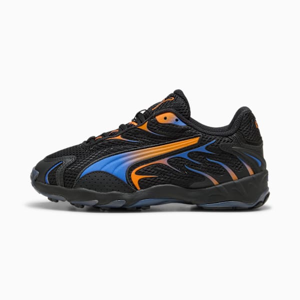 Inhale Sneakers Youth, PUMA Black-Orange Glo, large-ZAF
