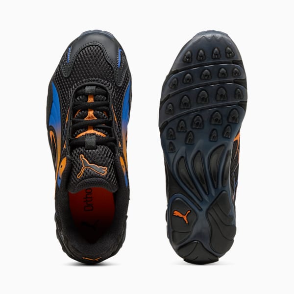 Inhale Sneakers Youth, PUMA Black-Orange Glo, large-ZAF