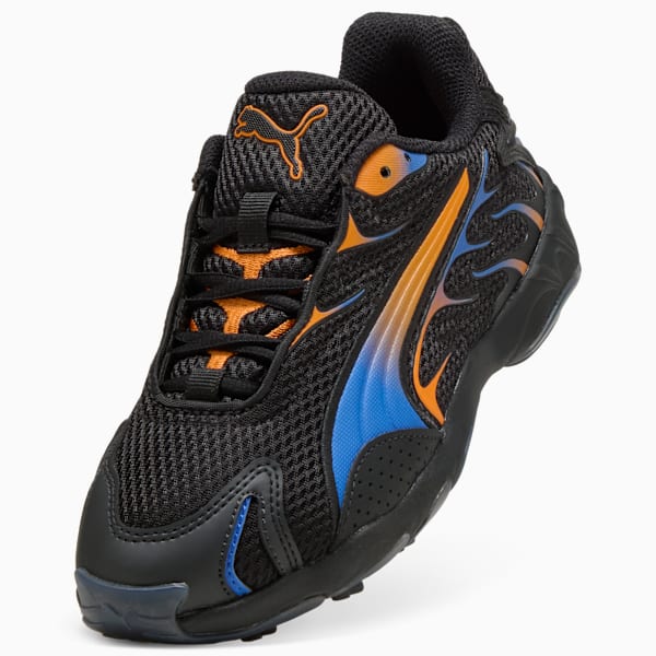 Inhale Sneakers Youth, PUMA Black-Orange Glo, large-ZAF
