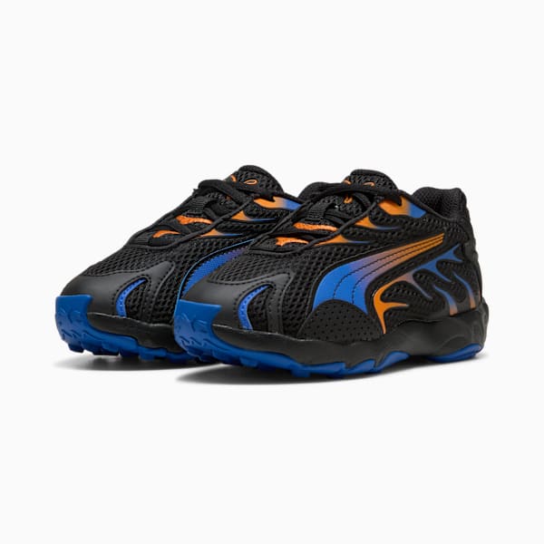 Inhale Sneakers Kids, PUMA Black-Orange Glo, large-ZAF