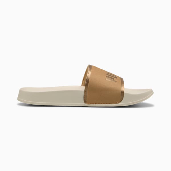 Sandalias Leadcat 2.0 Aqua Metallics mujer, Alpine Snow-PUMA Gold-Light Sand, large-MEX