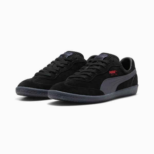 SuperLiga OG Retro Kuro Sneakers Unisex, PUMA Black-Galactic Gray-Active Red, large-ZAF