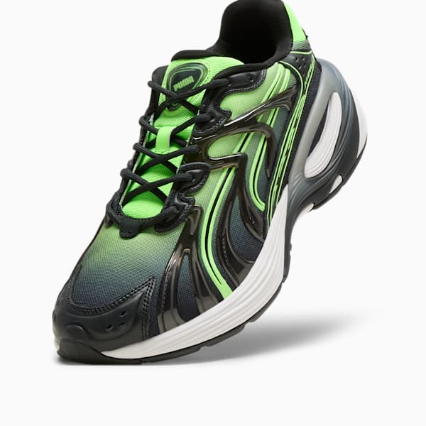 Inverse Mutant Sneakers Unisex, Green Glare-PUMA Black-Cool Dark Gray, large-MEX