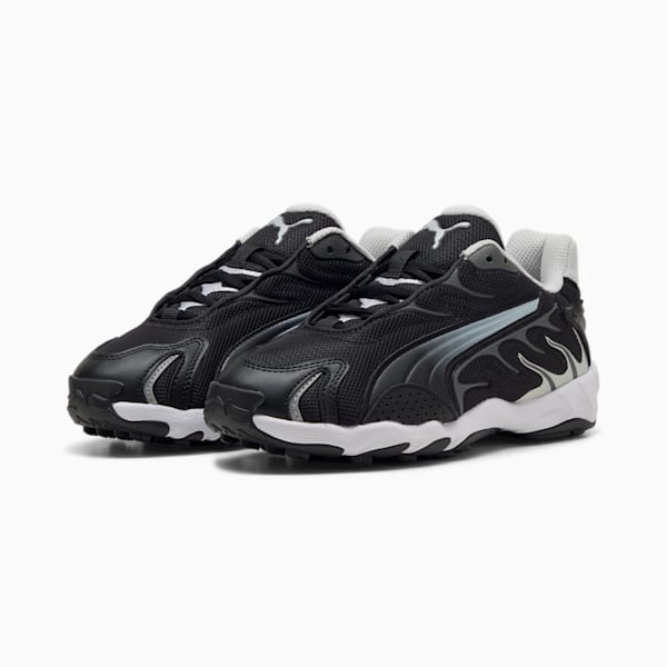 Inhale Core Sneakers Youth, PUMA Black-PUMA Silver, large-ZAF
