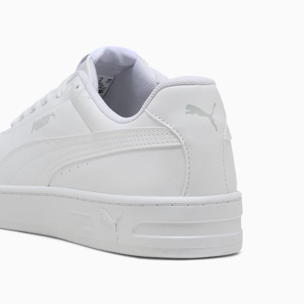 Court Classic Clean Sneakers Unisex, PUMA White-Cool Light Gray, large-ZAF
