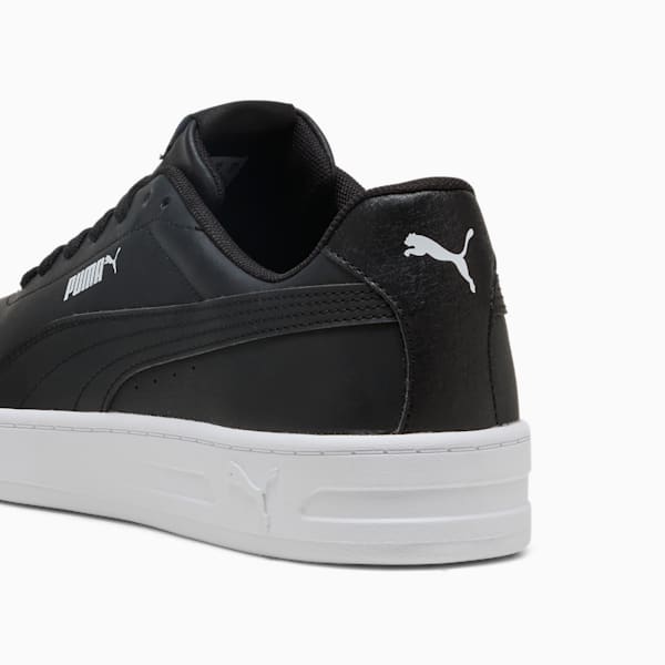 Court Classic Clean Sneakers Unisex, PUMA Black-PUMA Black-PUMA White, large-ZAF