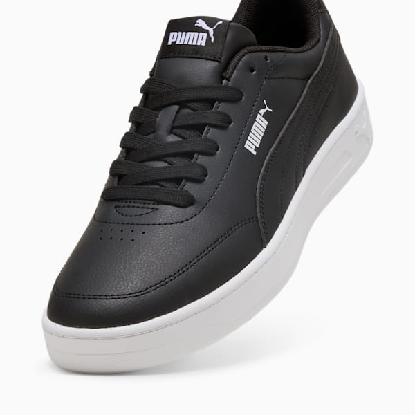 Court Classic Clean Sneakers Unisex, PUMA Black-PUMA Black-PUMA White, large-ZAF