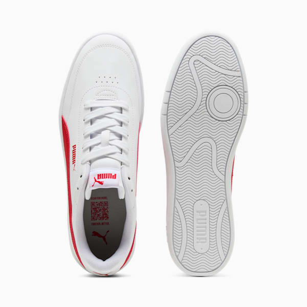 Court Classic Clean Sneakers Unisex, PUMA White-For All Time Red, large-ZAF