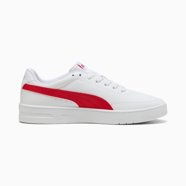Court Classic Clean Sneakers Unisex, PUMA White-For All Time Red, large-ZAF