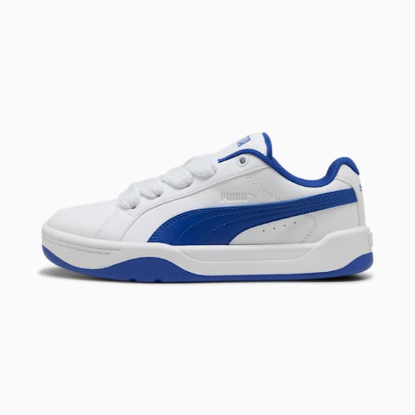 Park Lifestyle Easy Sneakers Youth, PUMA White-Vivid Blue, large-ZAF