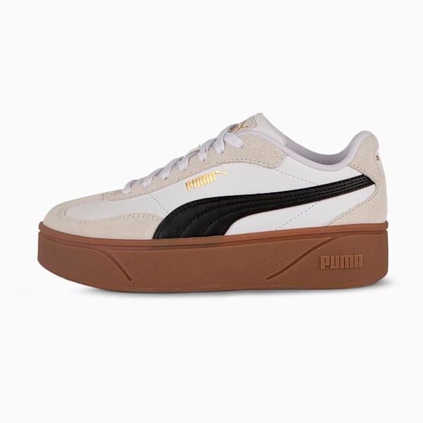 Zapatillas PUMA Club II Era Platform para mujer, PUMA White-PUMA Black-Vapor Gray-Gum-PUMA Gold, large-ARG