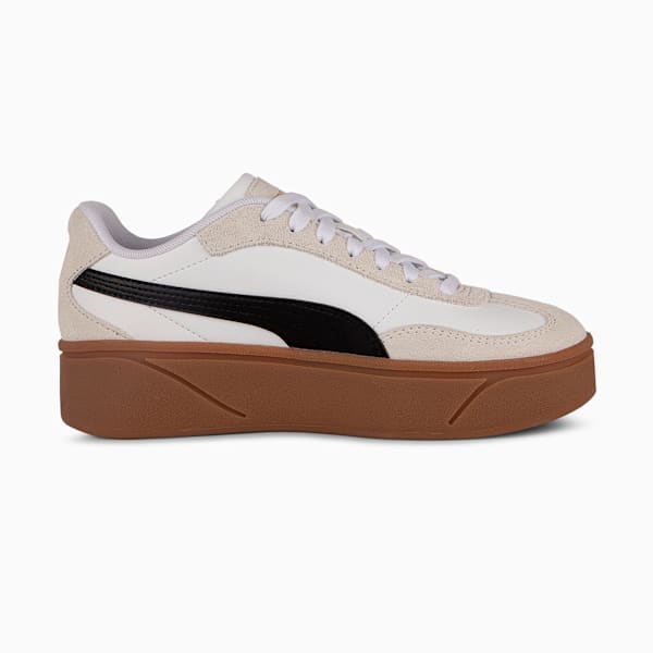 Zapatillas PUMA Club II Era Platform para mujer, PUMA White-PUMA Black-Vapor Gray-Gum-PUMA Gold, large-ARG