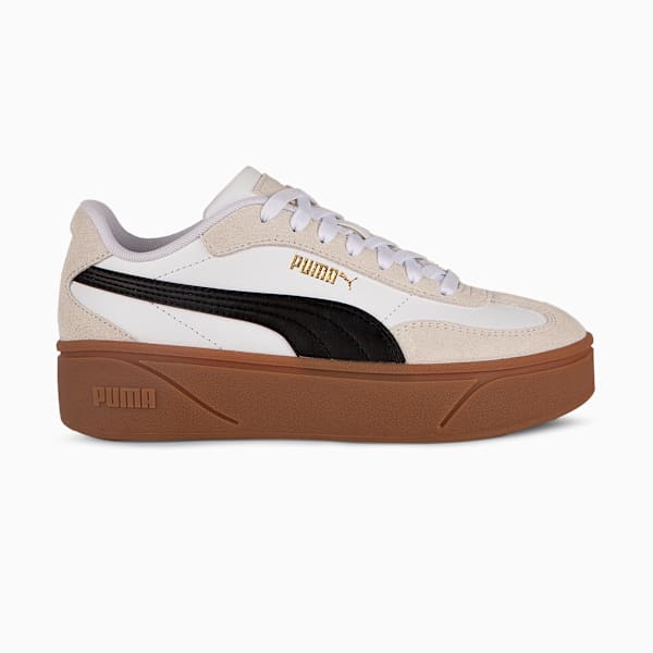 Zapatillas PUMA Club II Era Platform para mujer, PUMA White-PUMA Black-Vapor Gray-Gum-PUMA Gold, large-ARG