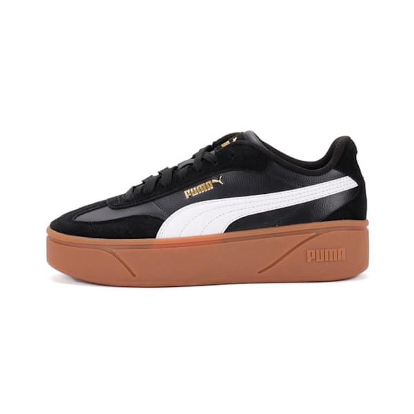 Zapatillas PUMA Club II Era Platform para mujer, PUMA Black-PUMA White-Gum-PUMA Gold, large-ARG