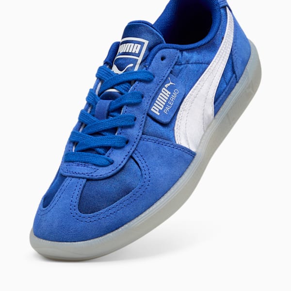Zapatillas Palermo Satén para mujer, Vivid Blue-Feather Gray, large-ARG