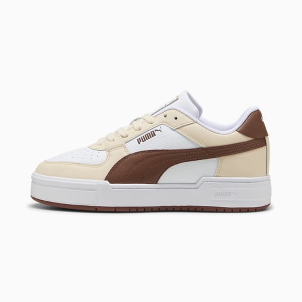CA Pro Classic II Sneakers, PUMA White-Alpine Snow-Chocotart, large-ZAF