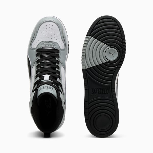 RBD Break Mid Sneakers Unisex, PUMA White-PUMA Black-Cool Mid Gray, large-ZAF
