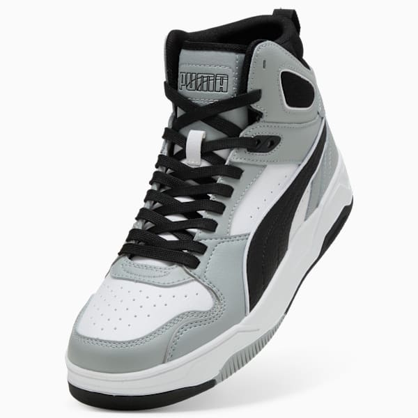 RBD Break Mid Sneakers Unisex, PUMA White-PUMA Black-Cool Mid Gray, large-ZAF