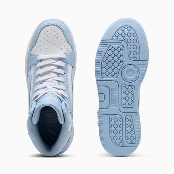 Rebound Femme Mid Sneakers Women, PUMA White-Haute Tropic, large-ZAF