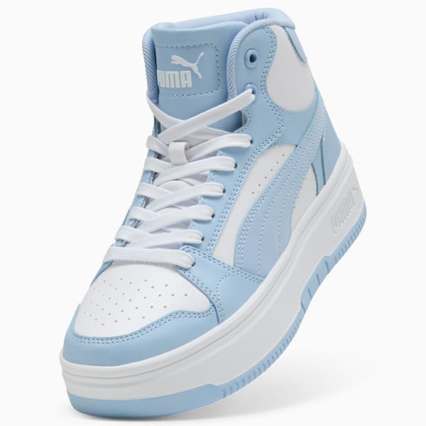 Rebound Femme Mid Sneakers Women, PUMA White-Haute Tropic, large-ZAF