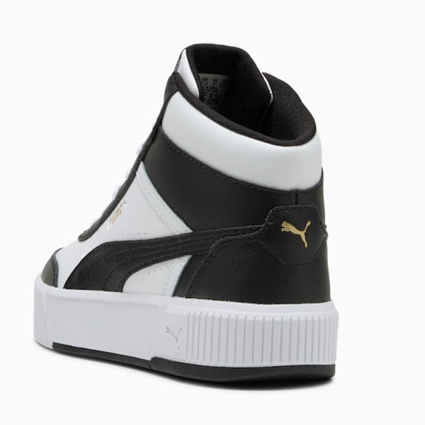 Carina Mia Mid Sneakers Women, PUMA White-PUMA Black-PUMA Gold, large-ZAF