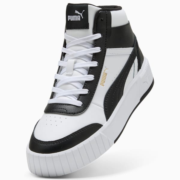 Carina Mia Mid Sneakers Women, PUMA White-PUMA Black-PUMA Gold, large-ZAF