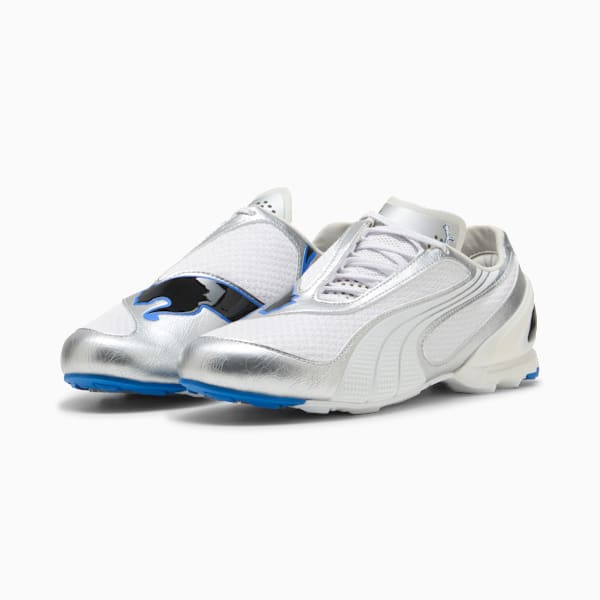 V-S1 Metallic Sneakers Unisex, PUMA White-PUMA Silver, large-ZAF
