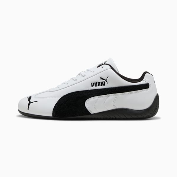 Speedcat Leather Sneakers Unisex, PUMA White-PUMA Black, large-ZAF