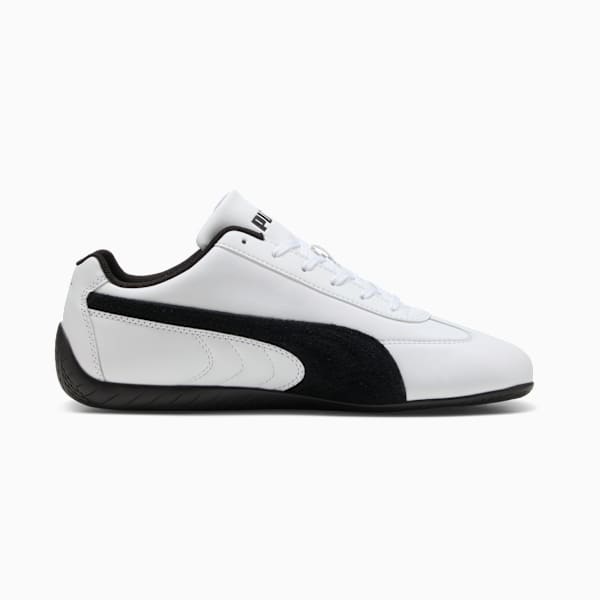 Speedcat Leather Sneakers Unisex, PUMA White-PUMA Black, large-ZAF