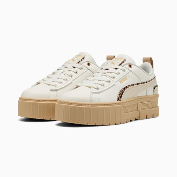 Mayze Leo Sneakers Women, Warm White-Alpine Snow-Vapor Gray, large-ZAF