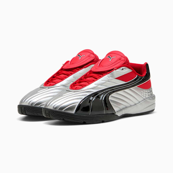 V-S2 Goalgetter Sneakers Unisex, PUMA Silver-For All Time Red, large-ZAF