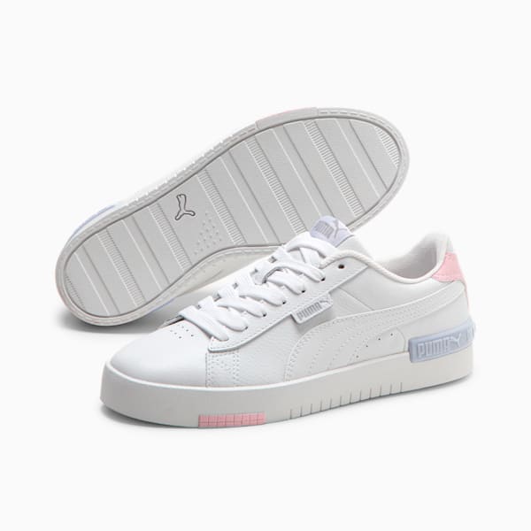 Zapatillas Jada BADP para mujer, PUMA White-PUMA White-Chalk Pink-PUMA Silver, large-ARG