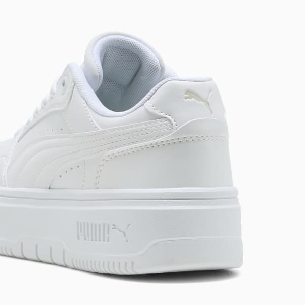 Rebound Femme Sneakers Youth, PUMA White-Vapor Gray, large-ZAF