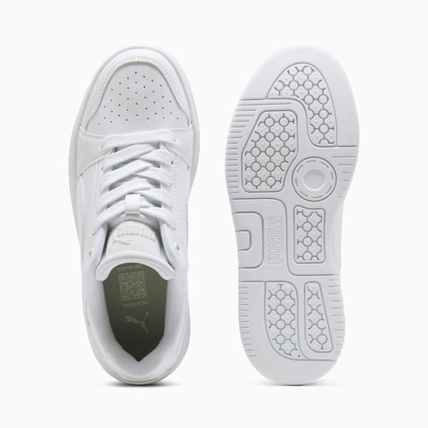 Rebound Femme Sneakers Youth, PUMA White-Vapor Gray, large-ZAF