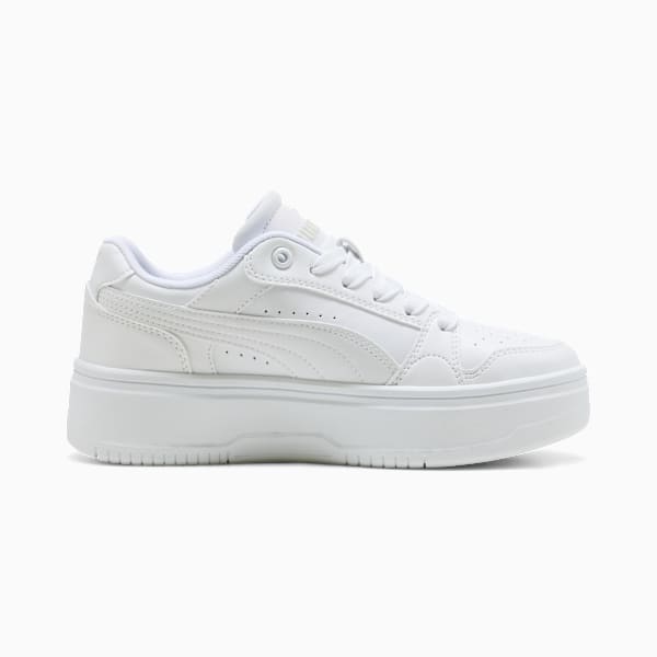 Rebound Femme Sneakers Youth, PUMA White-Vapor Gray, large-ZAF