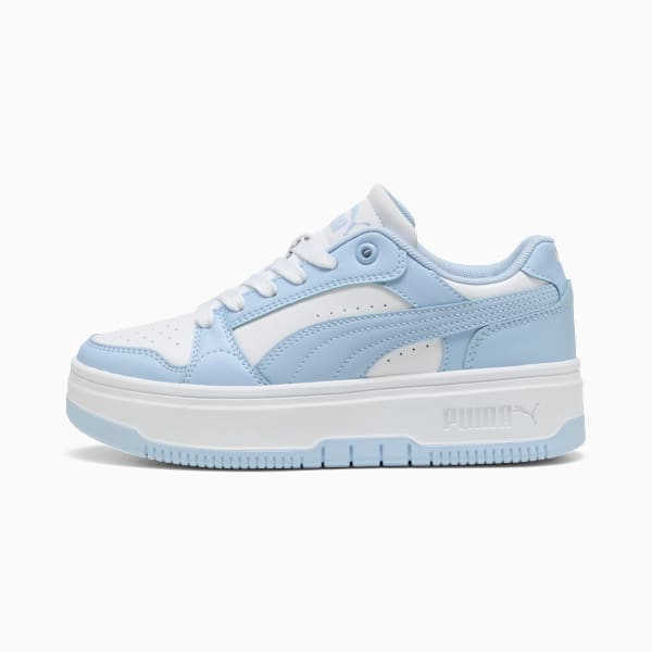Rebound Femme Sneakers Youth, PUMA White-Haute Tropic, large-ZAF