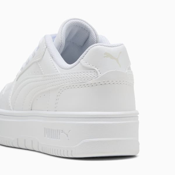 Rebound Femme Sneakers Kids, PUMA White-Vapor Gray, large-ZAF