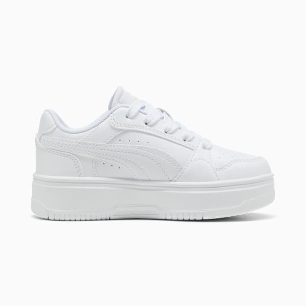 Rebound Femme Sneakers Kids, PUMA White-Vapor Gray, large-ZAF