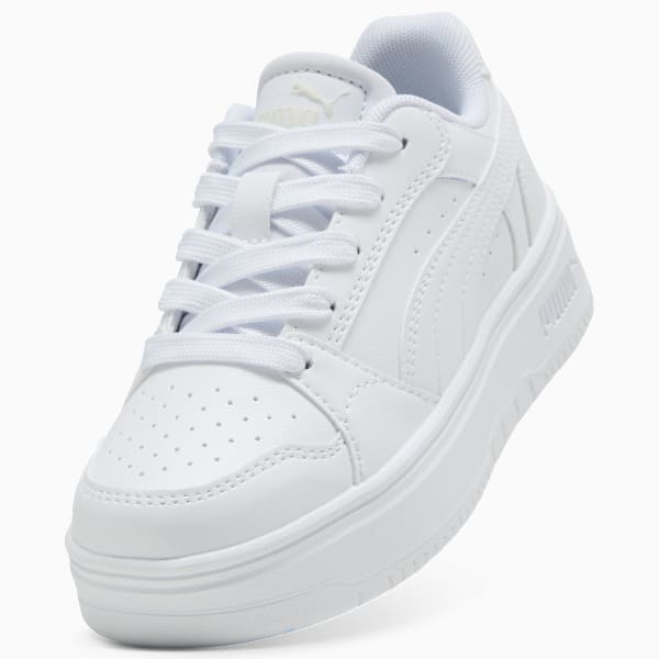 Rebound Femme Sneakers Kids, PUMA White-Vapor Gray, large-ZAF