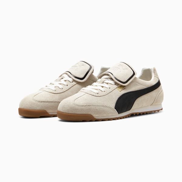 Arizona Premium Sneakers Unisex, Warm White-PUMA Black-PUMA Gold, large-ZAF