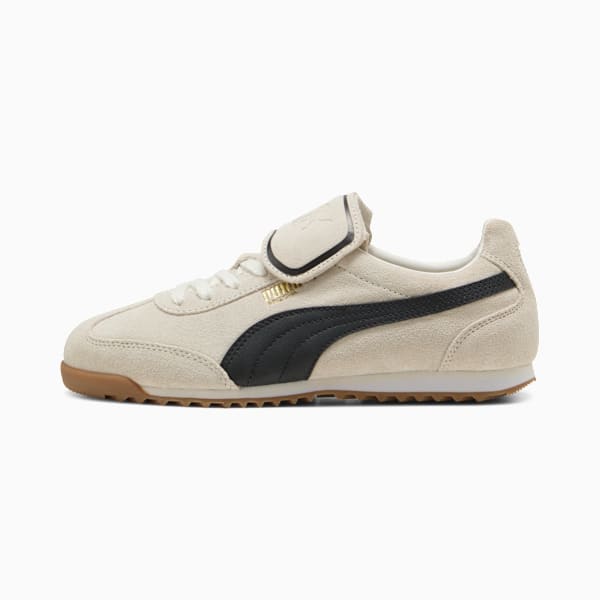 Arizona Premium Sneakers Unisex, Warm White-PUMA Black-PUMA Gold, large-ZAF