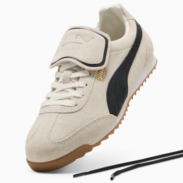 Arizona Premium Sneakers Unisex, Warm White-PUMA Black-PUMA Gold, large-ZAF
