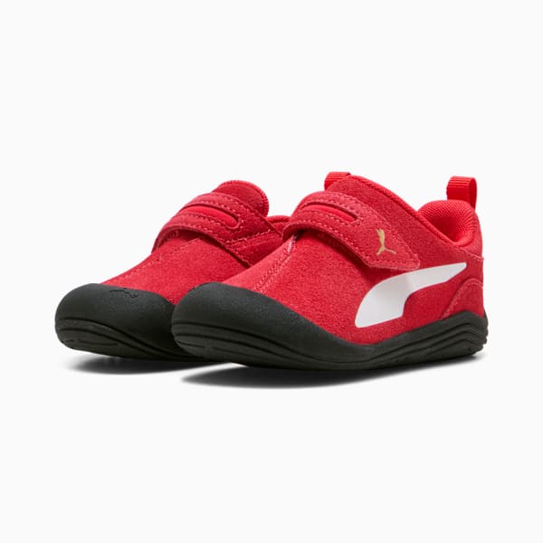 Kitten Premium Sneakers Toddlers, For All Time Red-PUMA White-PUMA Gold, large-ZAF