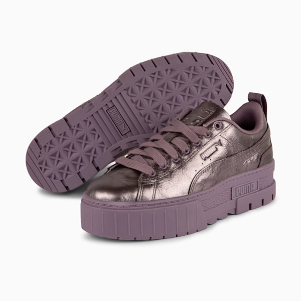 Zapatillas Mayze Galactic para mujer, Plum Jam-Puma Aged Silver, large-ARG