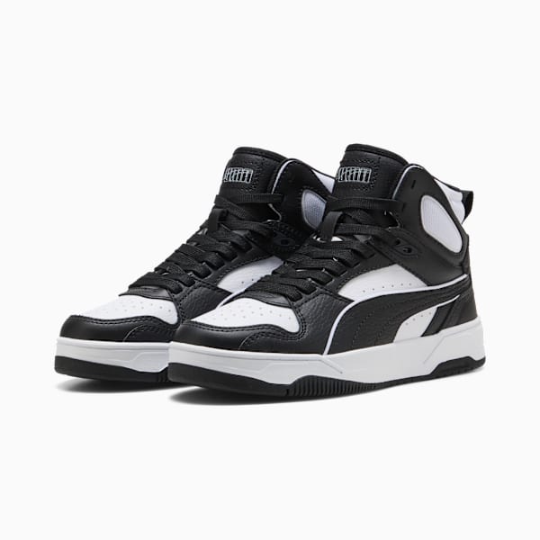 RBD Break Mid Sneakers Youth, PUMA Black-PUMA White, large-ZAF