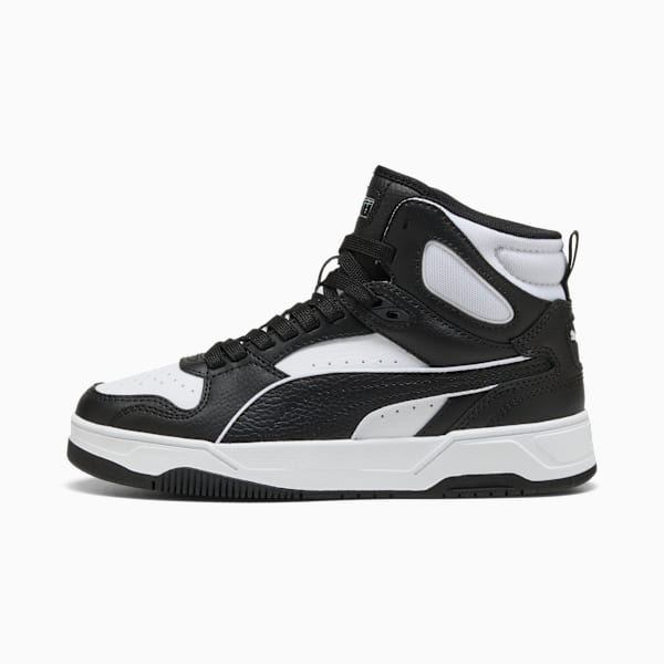 RBD Break Mid Sneakers Youth, PUMA Black-PUMA White, large-ZAF