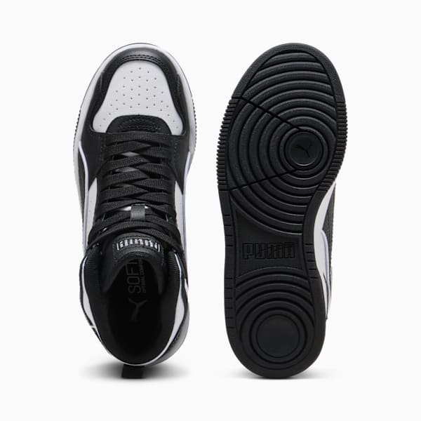 RBD Break Mid Sneakers Youth, PUMA Black-PUMA White, large-ZAF