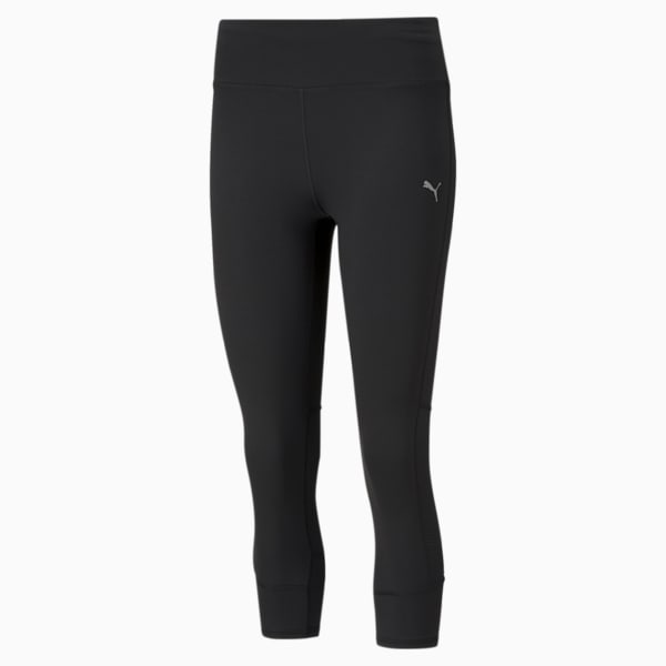 Favourite Women's 3/4 Running Leggings, Puma Black, large-ZAF