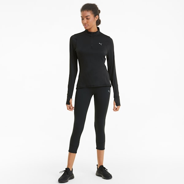 Favourite Women's 3/4 Running Leggings, Puma Black, large-ZAF