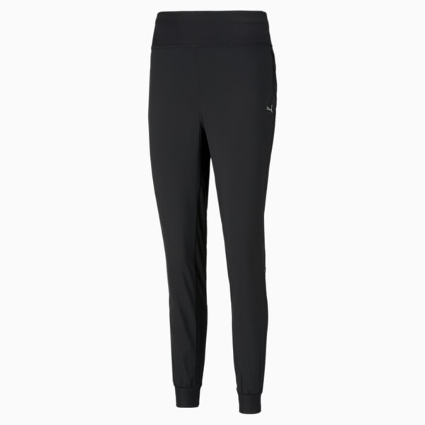 Favourite Tapered Women's Running Pants, Puma Black, large-MEX